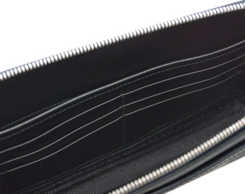 スーパーコピープラダ バッグ 2VF056 PRADA メンズ セカンドバッグ クラッチ ストラップ付き SAFFIANO TRAVEL BALTICO バルティコ カーフネイビー - 商品画像 6