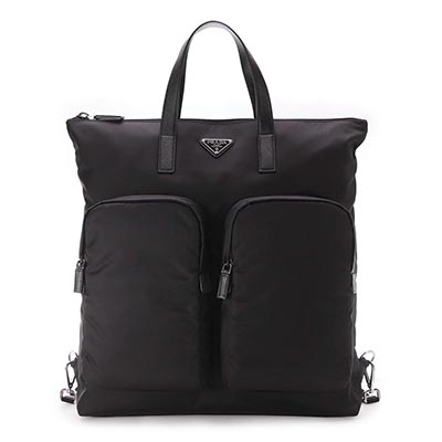 プラダコピー PRADA バッグ メンズ 2WAY トート/バックパック リュック ブラック 2VG053-VMOO 973 F0002 - 商品画像 7