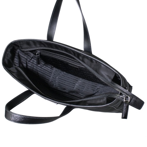 プラダ トートバッグ ビジネスバッグ テスートサフィアーノ トライアングルロゴ ブラック メンズ PRADA 2VG064 064 F0002 - 商品画像 4