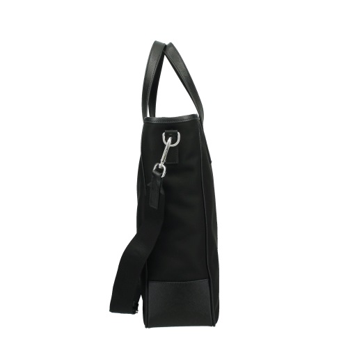 プラダ トートバッグ ビジネスバッグ テスートサフィアーノ トライアングルロゴ ブラック メンズ PRADA 2VG064 064 F0002 - 商品画像 1