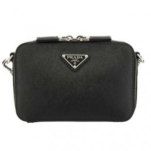 プラダ PRADA サフィアーノレザー クロスボディバッグ ブラック 2VH070 9Z2 F0002