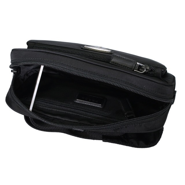 プラダ PRADA サフィアーノレザー/ナイロン ベルトバッグ ブラック 2VL9772DMGF0002 - 商品画像 6