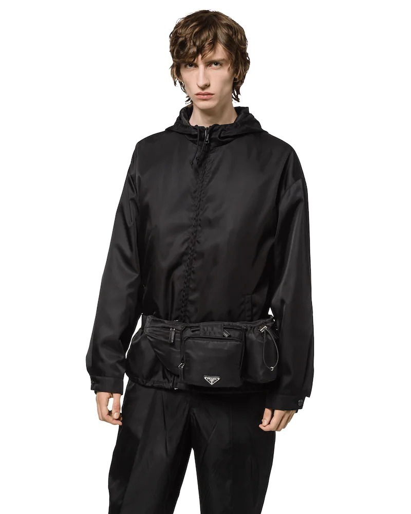 スーパーコピープラダ PRADA ボディバッグ ウエストバッグ ナイロン レザー ブラック 2VL056_973_F0002_V_WOO - 商品画像 1