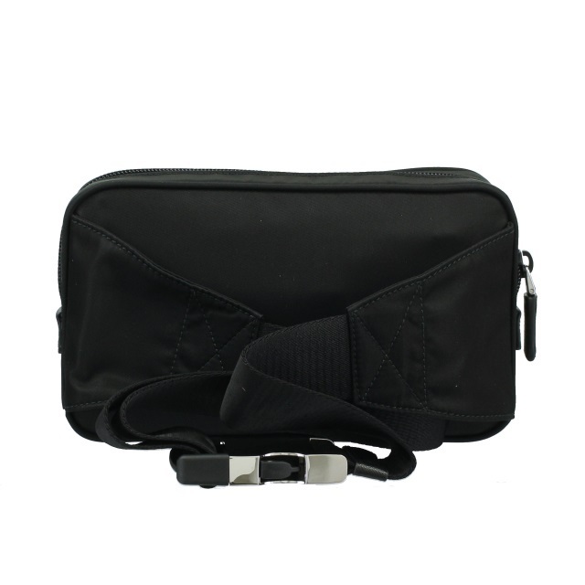 プラダ PRADA サフィアーノレザー/ナイロン ベルトバッグ ブラック 2VL9772DMGF0002 - 商品画像 4