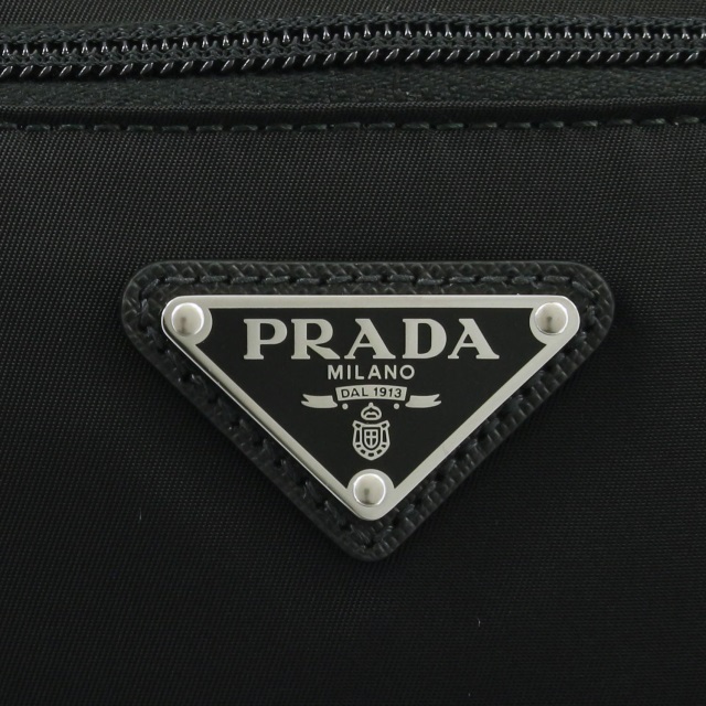 プラダ PRADA サフィアーノレザー/ナイロン ベルトバッグ ブラック 2VL9772DMGF0002 - 商品画像 1