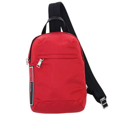 プラダスーパーコピーバッグ 2VZ023 PRADA メンズ ボディバッグ ワンショルダー TESSUTO ROSSO ロッソ ナイロンレッド - 商品画像 8