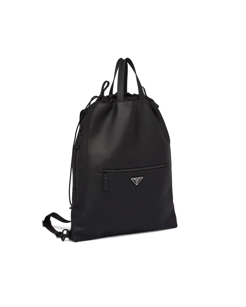 PRADAスーパーコピー レザー バックパック リュックパック ブラック シンプル 2VZ035_2BYA_F0002 - 商品画像 8