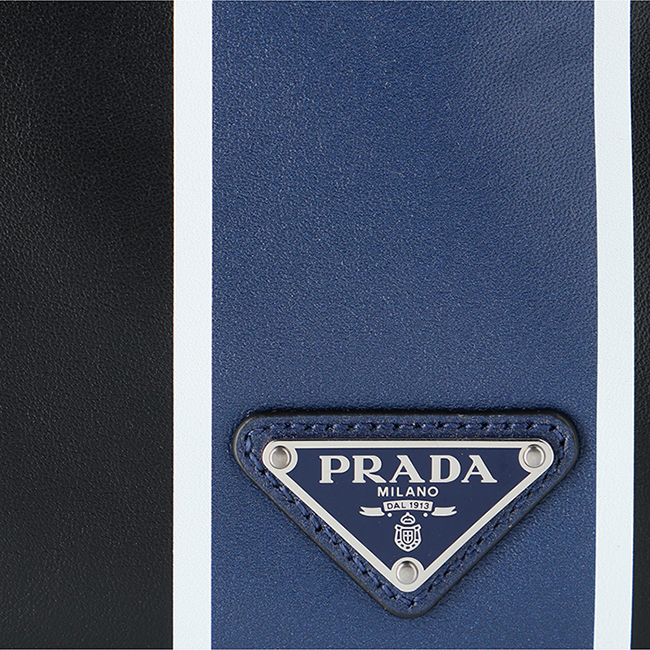 プラダコピー PRADA メンズ テクニカルナイロン バックパック リュックサック ブラック×ブルー 2VZ066HTY 2CIL TCC - 商品画像 1