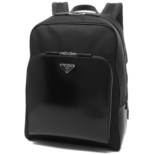 スーパーコピープラダ リュックパック バックパック リナイロン トライアングルロゴ ブラック メンズ 2VZ084 789 F0002 - 商品画像 1