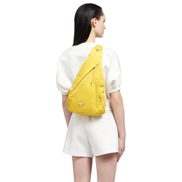 PRADA リナイロン xレザー バックパック ナイロン ボディバッグ メンズ 2VZ092_2DW3_F0010_V_OOO - 商品画像 4