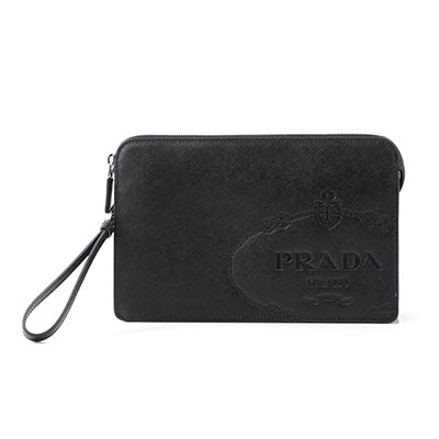 プラダコピー PRADA クラッチバッグ セカンドバッグ ブラック メンズ ギフト プレゼント 2vf056 volm 9z2 f0002 BORSELLO SAFFIANO TRA - 商品画像 7