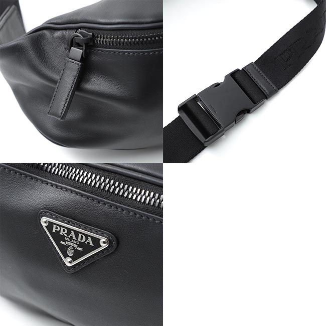 PRADAスーパーコピー ベルトバッグ ボディバッグ ブラック メンズ ギフト プレゼント レザー 2vl010 volo 2bya f0002 GRACE LUX - 商品画像 5