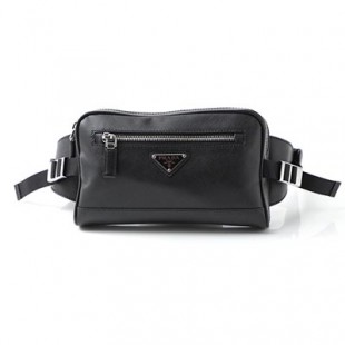 プラダスーパーコピー PRADA ベルトバッグ ボディバッグ ブラック メンズ ギフト プレゼント レザー 2vl012 vooo 9z2 f0002 MARSUPIO SAFFIANO TRAVEL