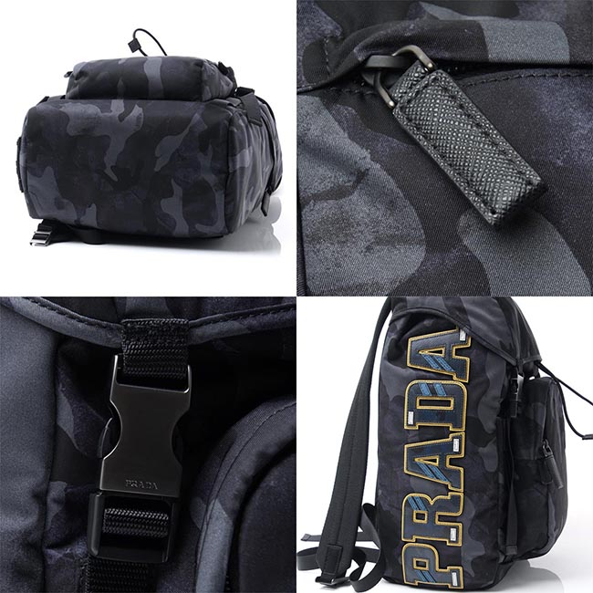 PRADAスーパーコピー バックパック リュックサック グレー メンズ リュック バッグ パック ロゴ 2vz135 2b02 f0008 MY CHARACTER マイキャラクター - 商品画像 8