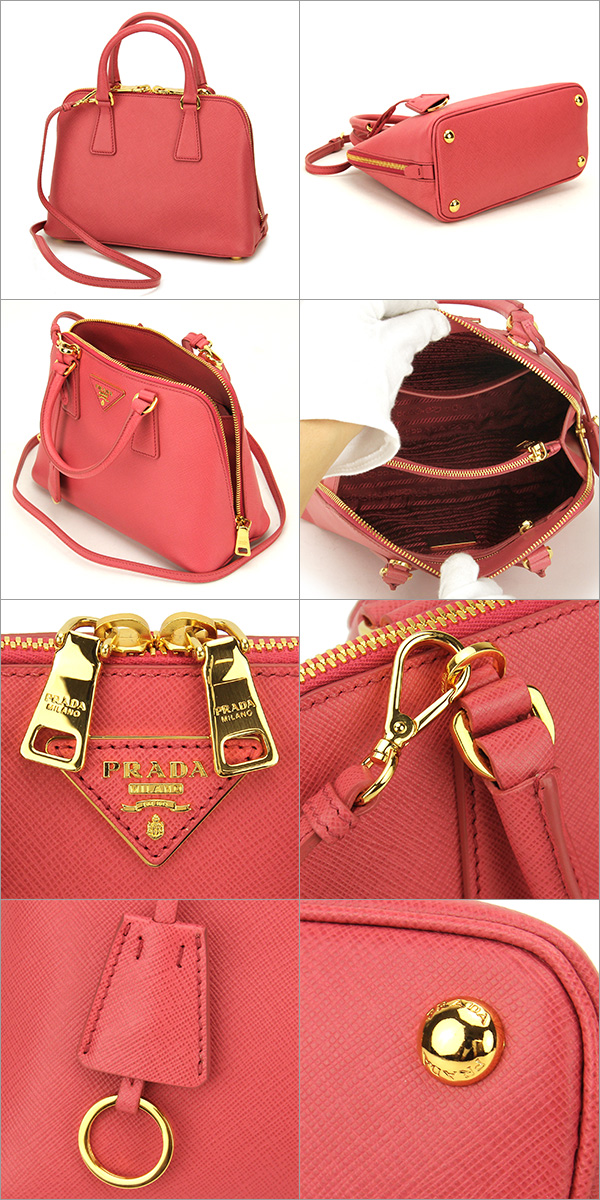 プラダコピー ハンドバッグ PRADA BL0838 バッグ サフィアーノ ラックス SAFFIANO LUX 2WAYハンドバッグ レディース TAMARIS(タマリス) ピンク ショルダーバッグ - 商品画像 2