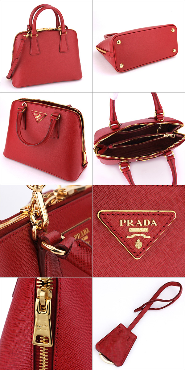 プラダスーパーコピー ハンドバッグ PRADA BL0838 バッグ サフィアーノ ルクス SAFFIANO LUX レディース FUOCO(フォーコ) レッド 赤 ショルダーバッグ 2WAY - 商品画像 2