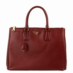 PRADA/プラダ SAFFIANO LUXロゴプレート付きビジネスハンドバッグ BN1786 SAF.LUX RUBINO - 商品画像 1