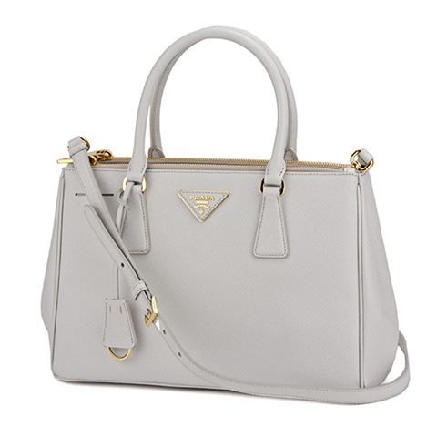 プラダバッグコピー ハンドバッグ PRADA BN1801 NZV F0K74 バッグ サフィアーノ ルクス SAFFIANO LUX レディース TALCO ホワイト 白 2WAY ショルダーバッグ トライアングル メタル ゴールド 革 - 商品画像 3