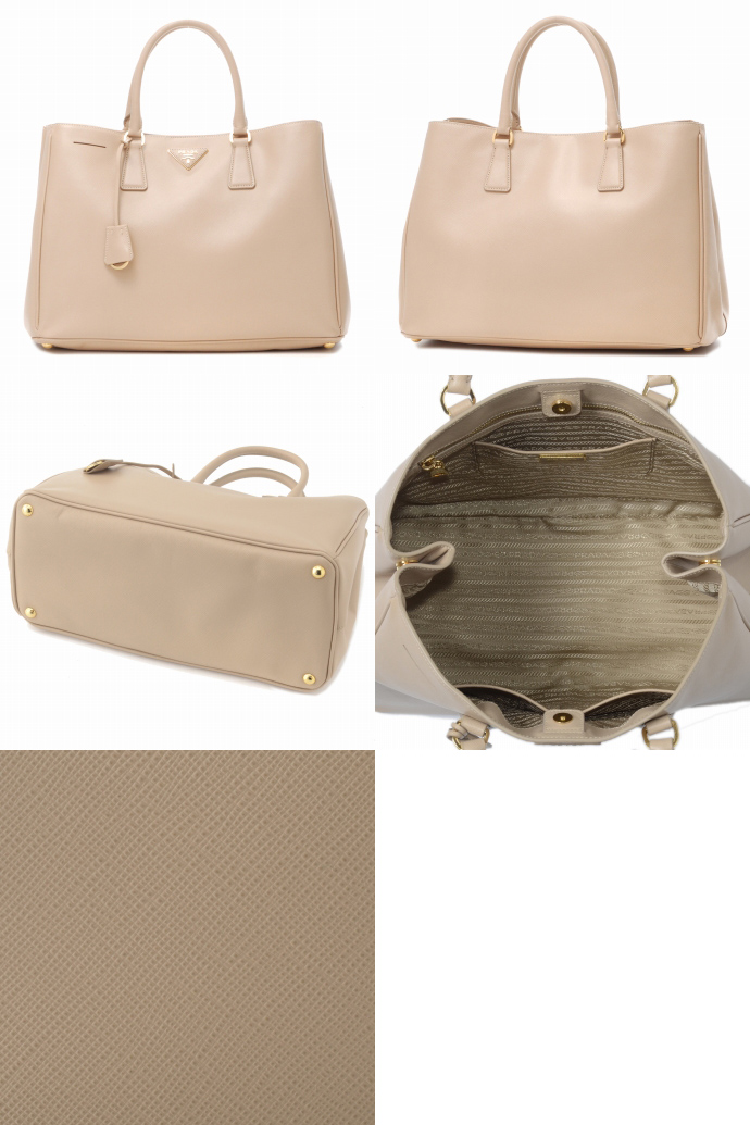 コピーPRADA/プラダ SAFFIANO LUXロゴプレート付きビジネスハンドバッグ BN1844 SAF.LUX SABBIA - 商品画像 2