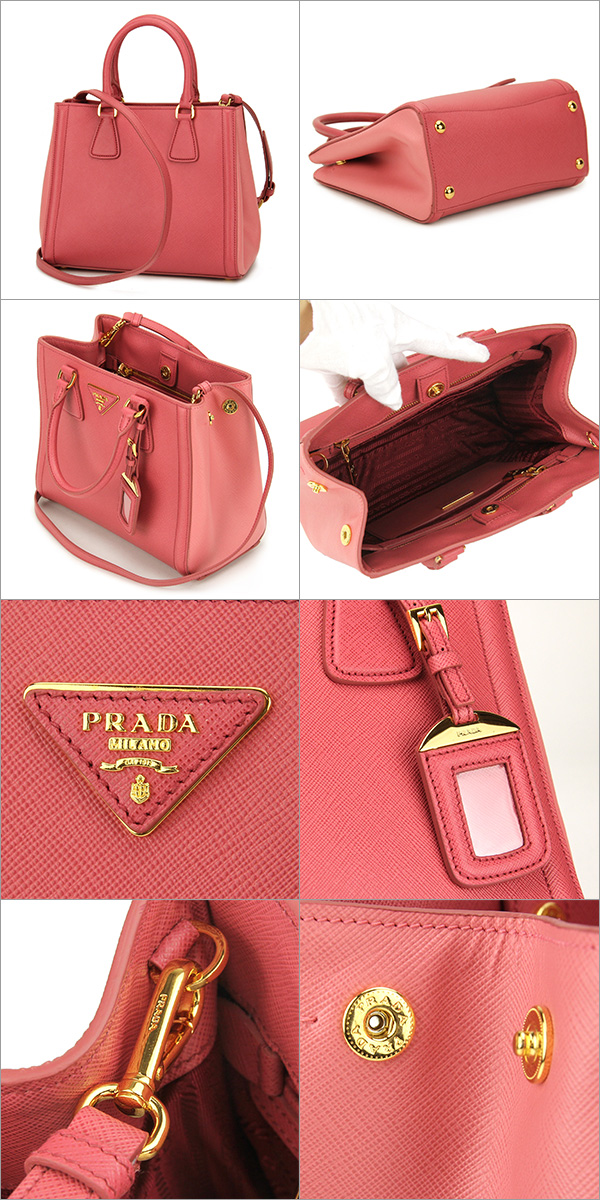 プラダコピー ハンドバッグ PRADA BN2608 バッグ サフィアーノ ラックス SAFFIANO LUX 2WAYハンドバッグ レディース TAMARIS+CAMELIA ピンク×ダークピンク ショルダーバッグ ショルダーストラップ付 - 商品画像 2