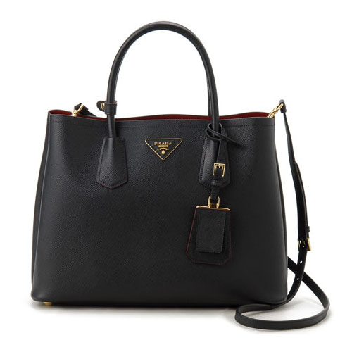 プラダコピー トートバッグ BN2775-2A4A-F0002 DOUBLE BAG ダブルバッグ SAFFIANO CUIR 2WAY ショルダーバッグ ブラック - 商品画像 6