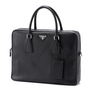プラダスーパーコピー SAFFIANO TRAVEL ショルダー付 ブリーフケース BLACK VA0891 9Z2 F0002