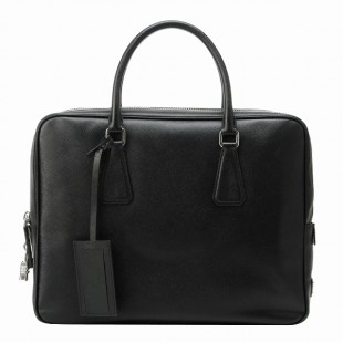 PRADA/プラダコピー SAFFIANO TRAVEL南京錠付きビジネスバッグ VS0305 SAF.TRAVEL NERO