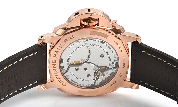 パネライスーパーコピー ルミノールマリーナ1950 8デイズ GMT オロロッソ PAM00576 - 商品画像 4
