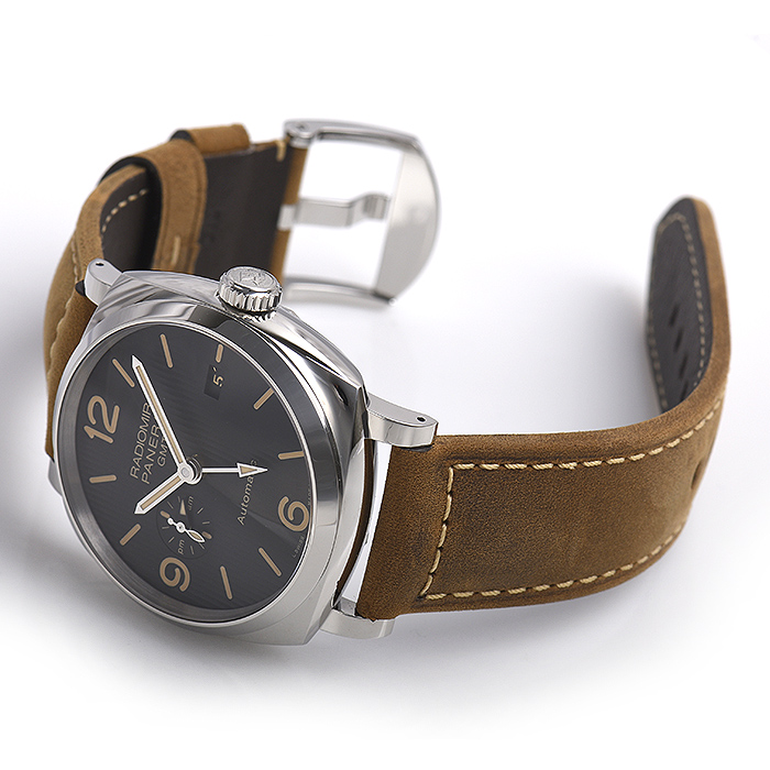 パネライコピー ラジオミール １９４０ ３デイズ ＧＭＴ オートマティック アッチャイオ ４５ｍｍ PAM00657 - 商品画像 3