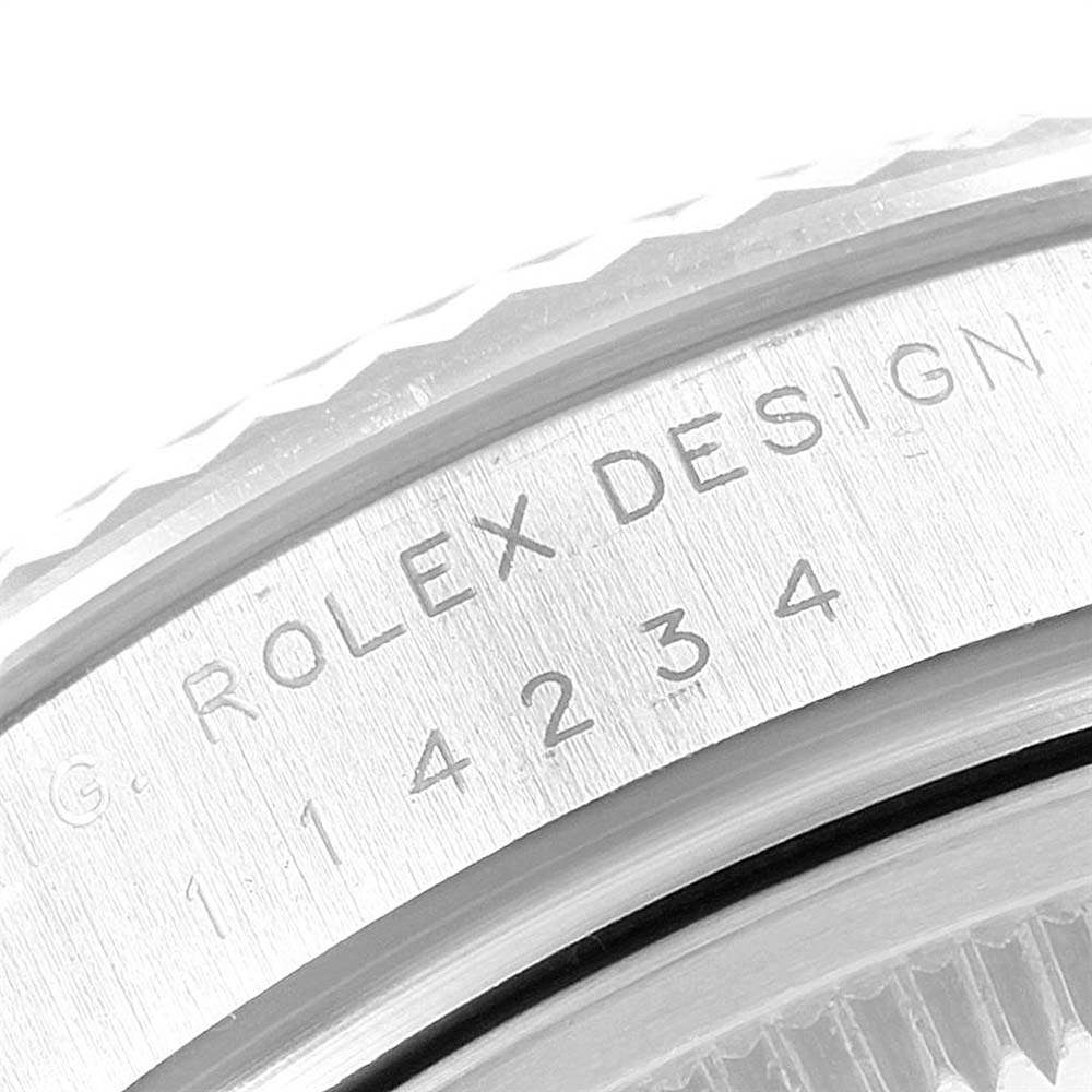ロレックスコピー エアキング スチール 18K ホワイトゴールド フルーテッドベゼル 114234 - 商品画像 1