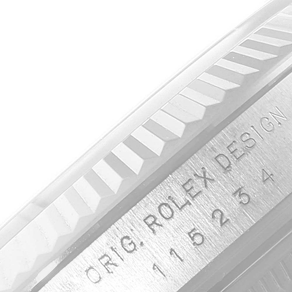 ロレックススーパーコピー デイト 34 スチール ホワイトゴールド ダイヤモンド ダイヤル 115234 - 商品画像 1