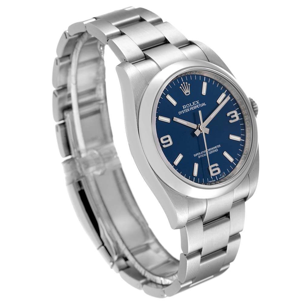 ロレックスコピー オイスター パーペチュアル 36mm ブルー ダイヤル スチール 116000 - 商品画像 4