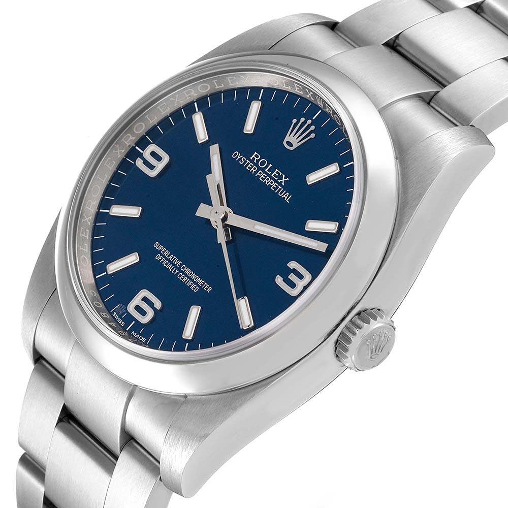 ロレックスコピー オイスター パーペチュアル 36mm ブルー ダイヤル スチール 116000 - 商品画像 6