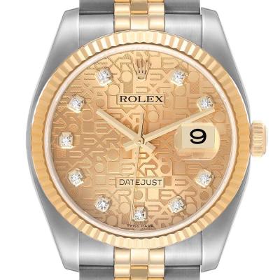 ロレックススーパーコピー デイトジャスト スチール イエローゴールド ダイヤモンド ダイヤル 116233 - 商品画像 2