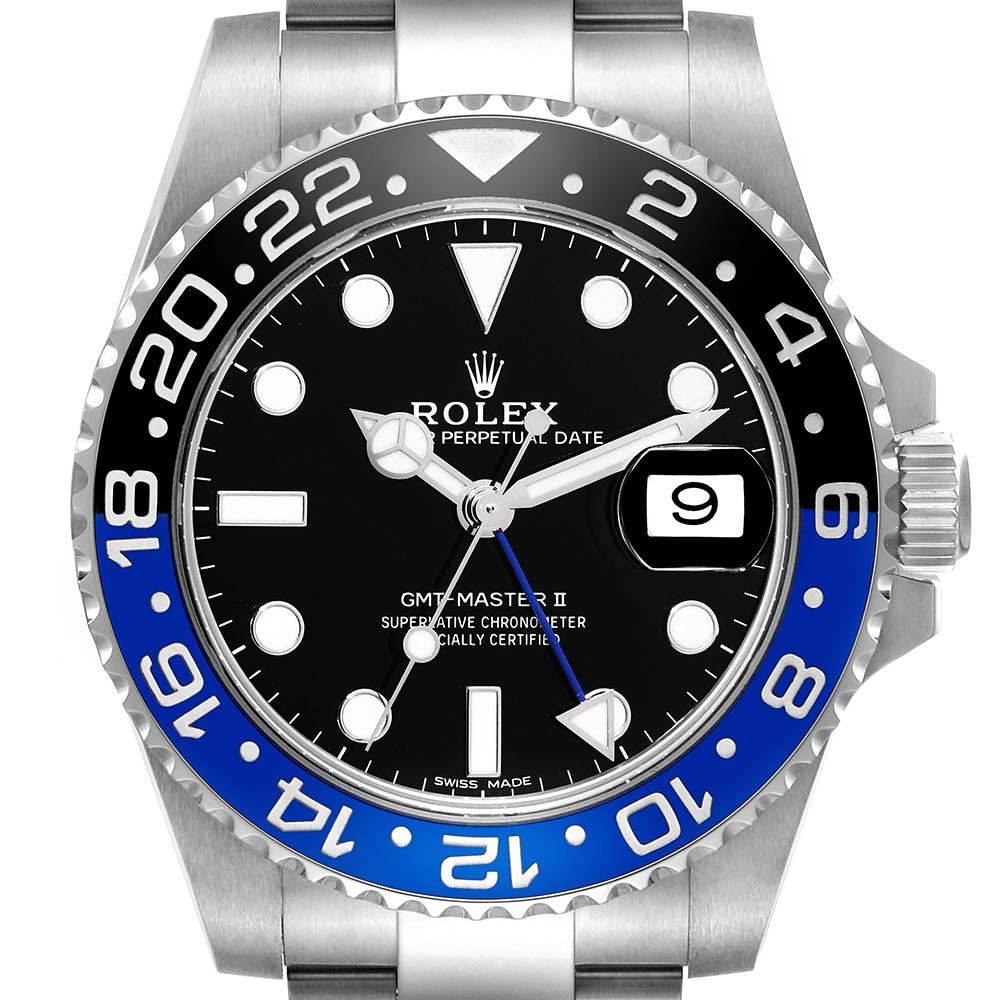 ロレックス コピー GMT マスター II ブラック ブルー バットマン ベゼル スチール 116710BLNR - 商品画像 8