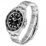 ロレックス コピー GMT マスター II ブラック ダイヤル グリーン ハンド スチール 116710LN - 商品画像 5