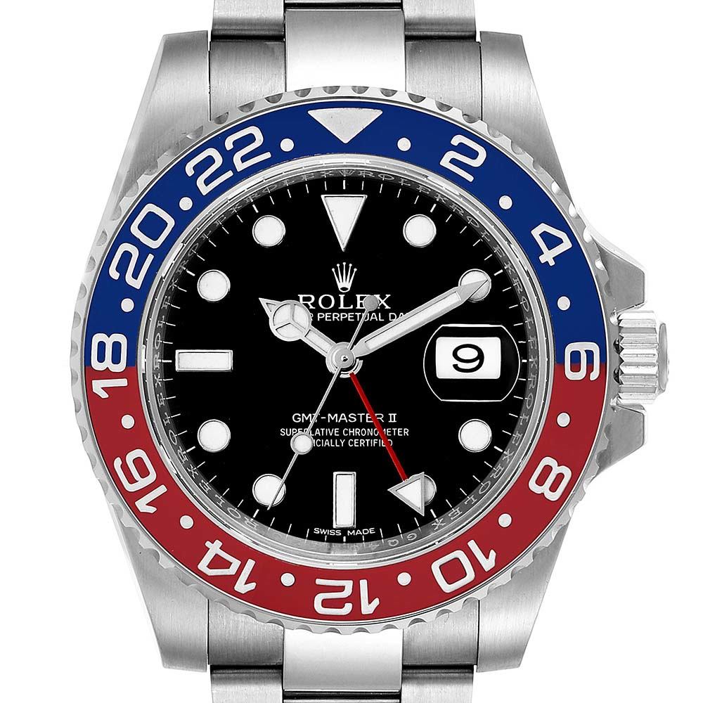 ロレックス コピー GMT マスター II ホワイト ゴールド ペプシ ベゼル 116719 - 商品画像 8