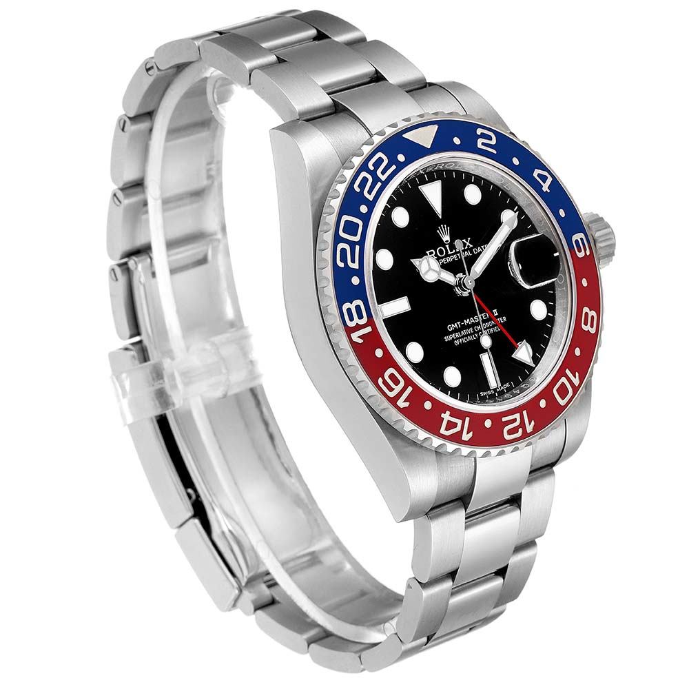 ロレックス コピー GMT マスター II ホワイト ゴールド ペプシ ベゼル 116719 - 商品画像 4