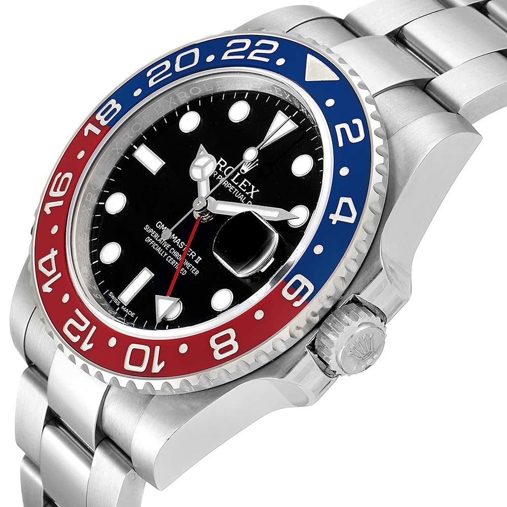 ロレックス コピー GMT マスター II ホワイト ゴールド ペプシ ベゼル 116719 - 商品画像 6