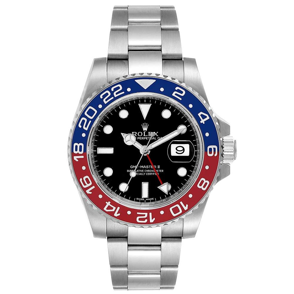 ロレックス コピー GMT マスター II ホワイト ゴールド ペプシ ベゼル 116719 - 商品画像 1