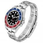 ロレックス コピー GMT マスター II ホワイト ゴールド ペプシ ベゼル 116719 - 商品画像 5