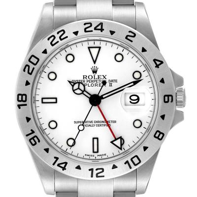 ロレックス コピー エクスプローラー II 40mm ポーラーホワイト ダイヤル スチール 16570