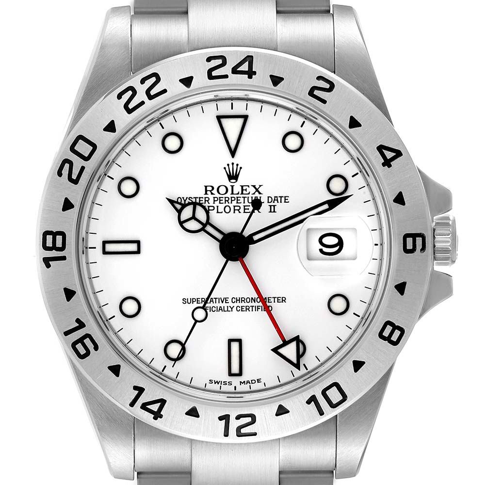 ロレックス コピー エクスプローラー II 40mm ポーラーホワイト ダイヤル スチール 16570 - 商品画像 8