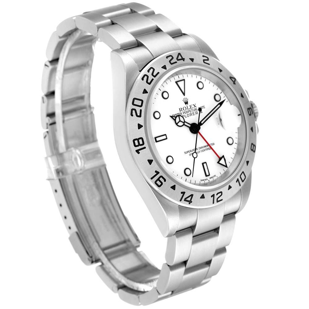 ロレックス コピー エクスプローラー II 40mm ポーラーホワイト ダイヤル スチール 16570 - 商品画像 4