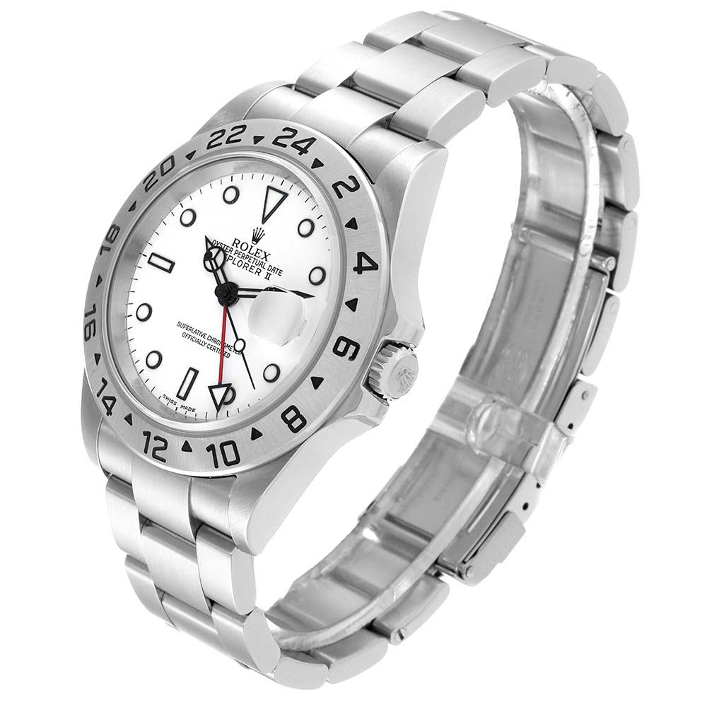 ロレックス コピー エクスプローラー II 40mm ポーラーホワイト ダイヤル スチール 16570 - 商品画像 10