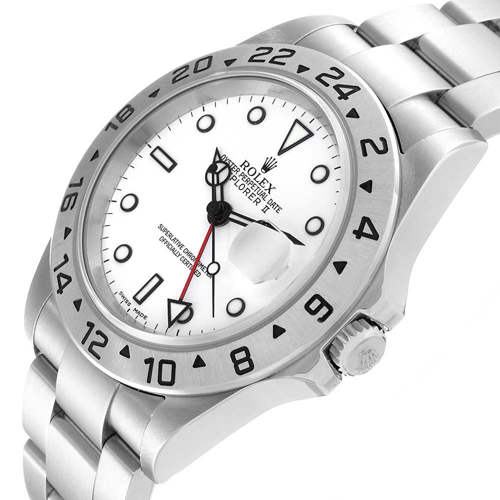 ロレックス コピー エクスプローラー II 40mm ポーラーホワイト ダイヤル スチール 16570 - 商品画像 6