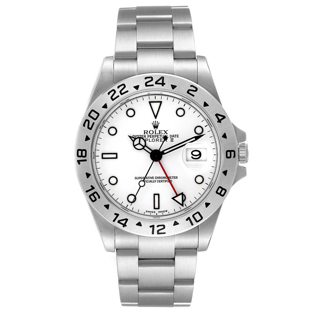 ロレックス コピー エクスプローラー II 40mm ポーラーホワイト ダイヤル スチール 16570 - 商品画像 1