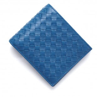 ボッテガヴェネタスーパーコピーBOTTEGA VENETA 2つ折り財布 VN ピーコック ブルー系 113993 v4651 4321 メンズ