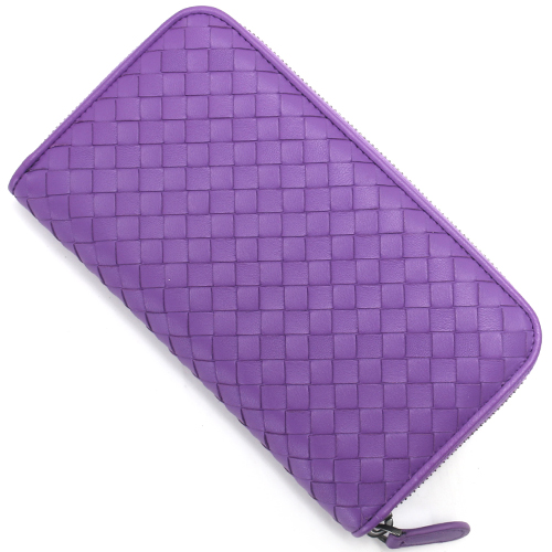 ボッテガヴェネタ BOTTEGA VENETA 長財布 イントレチャート 【INTRECCIATO】 ビサンチンパープル 114076 V001N 5220 レディース - 商品画像 1