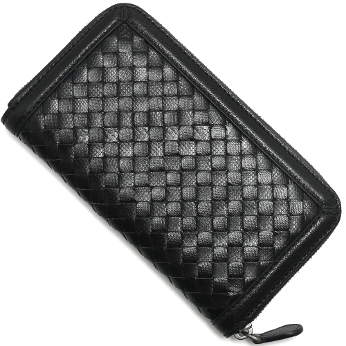 ボッテガヴェネタ長財布コピー BOTTEGA VENETA 長財布 イントレチャート 【INTRECCIATO】 ブラック 114076 VAPD6 1000 メンズ - 商品画像 1